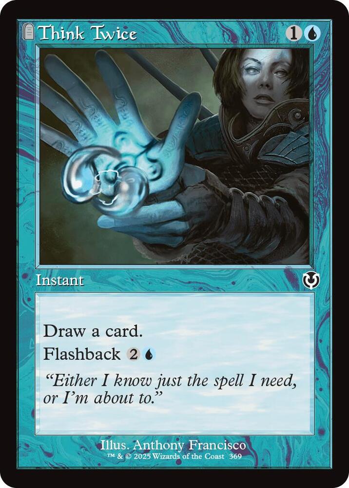 Think Twice (Retro Frame) (369) [Innistrad Remastered]