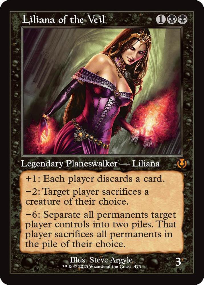 Liliana of the Veil (Retro Frame) (475) [Innistrad Remastered]