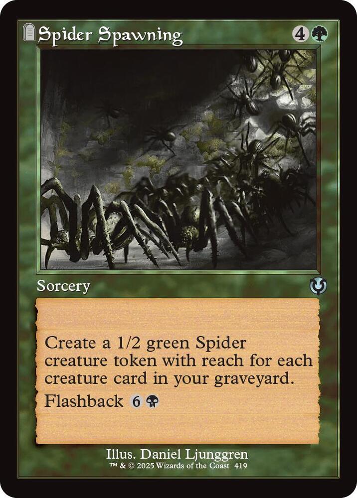 Spider Spawning (Retro Frame) (419) [Innistrad Remastered]