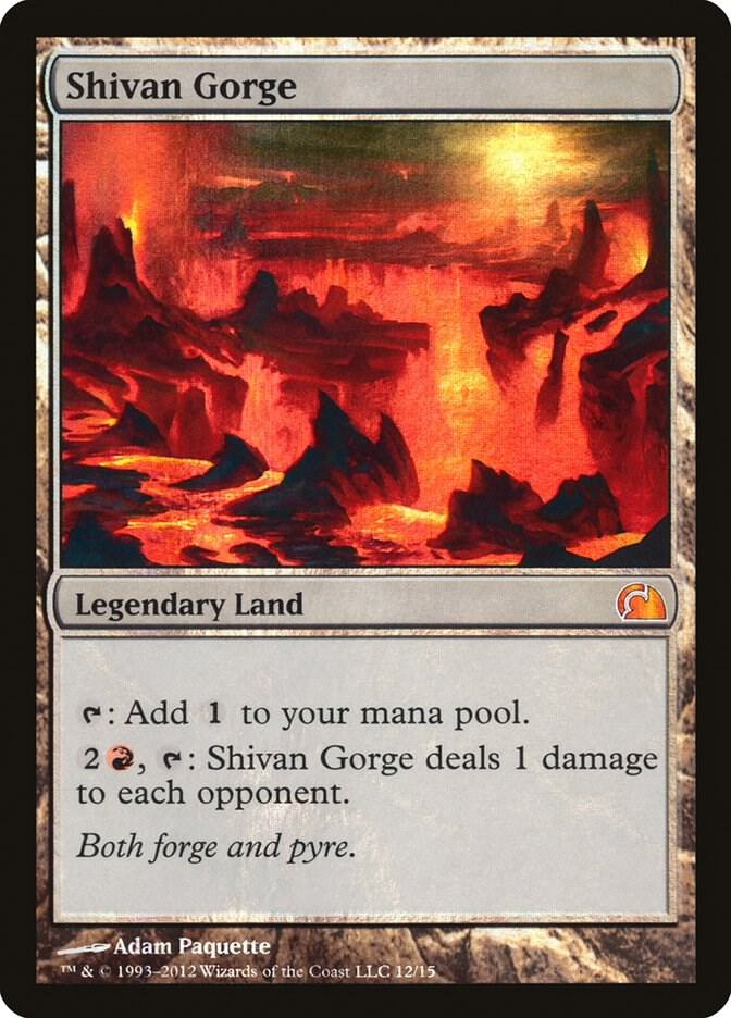 Shivan Gorge (12) [From the Vault: Realms]