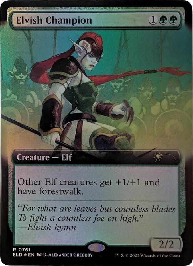 Elvish Champion (Extended Art) (761) [Secret Lair Drop]