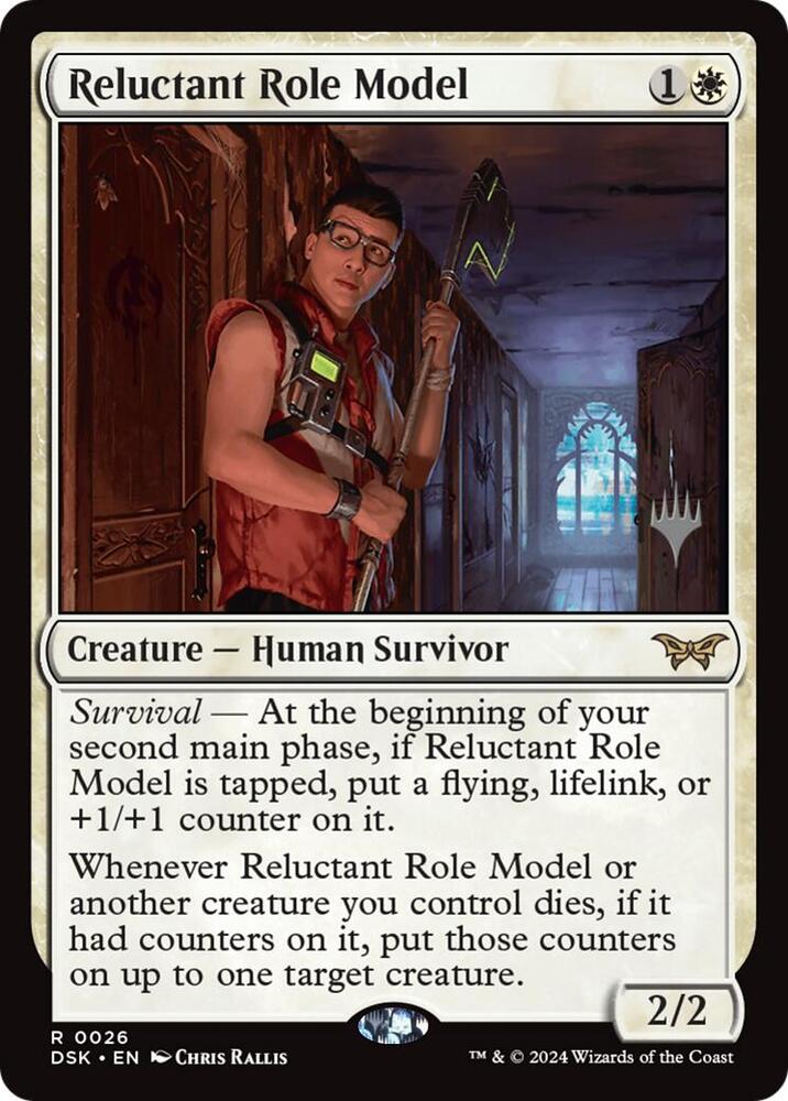 Reluctant Role Model (26) [Duskmourn: House of Horror Promos]