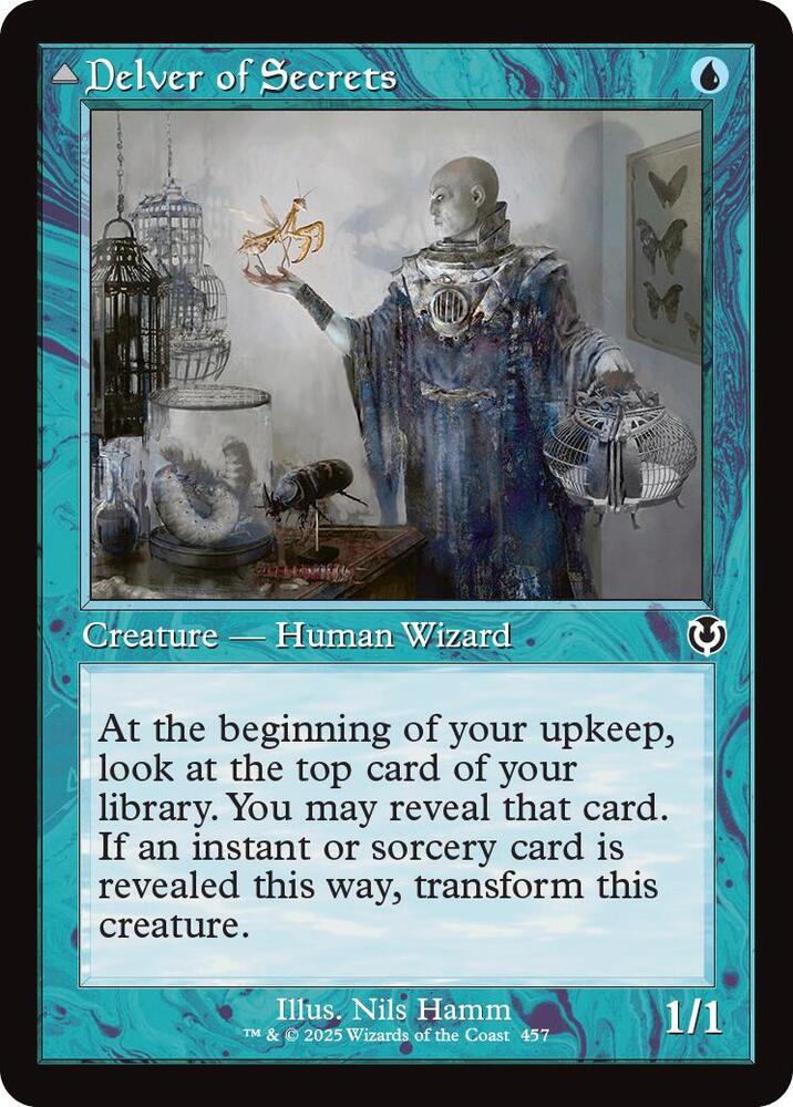Delver of Secrets (Retro Frame) (457) [Innistrad Remastered]
