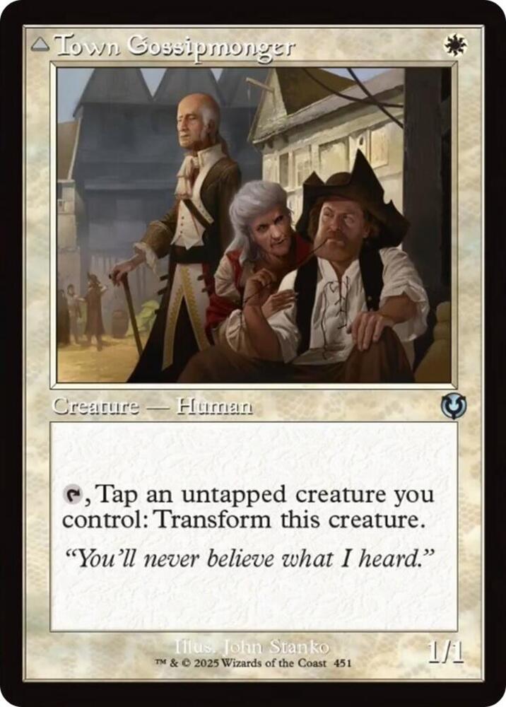 Town Gossipmonger (Retro Frame) (451) [Innistrad Remastered]
