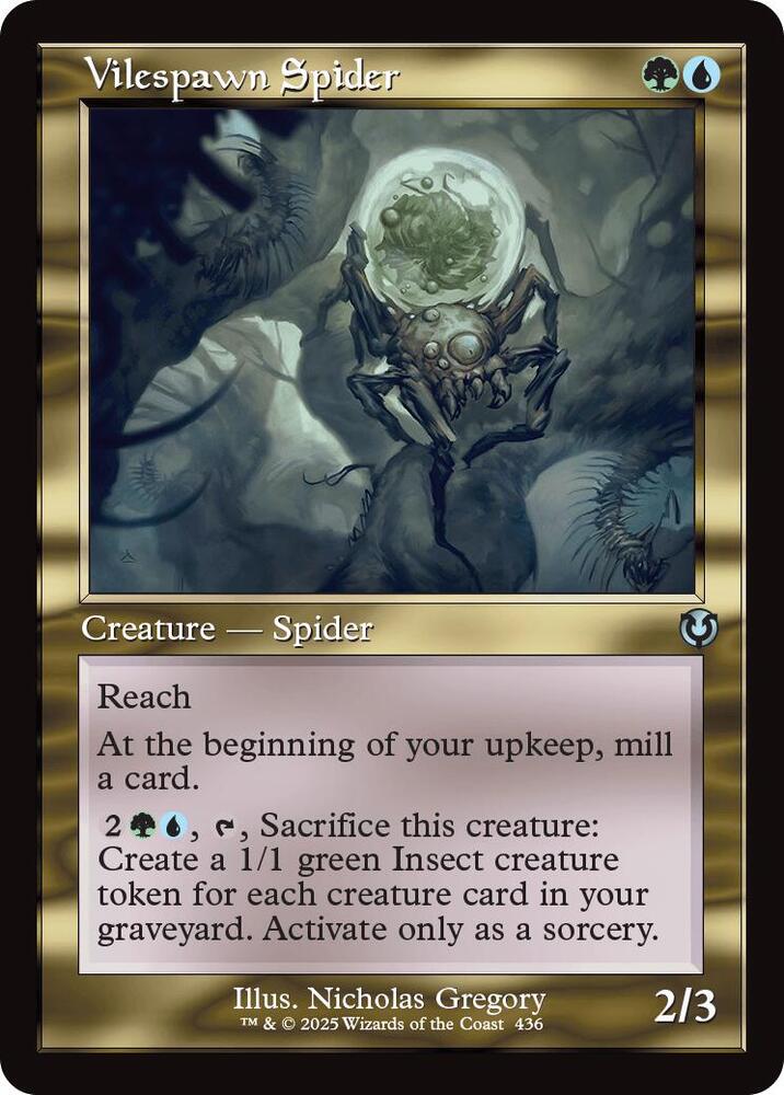 Vilespawn Spider (Retro Frame) (436) [Innistrad Remastered]