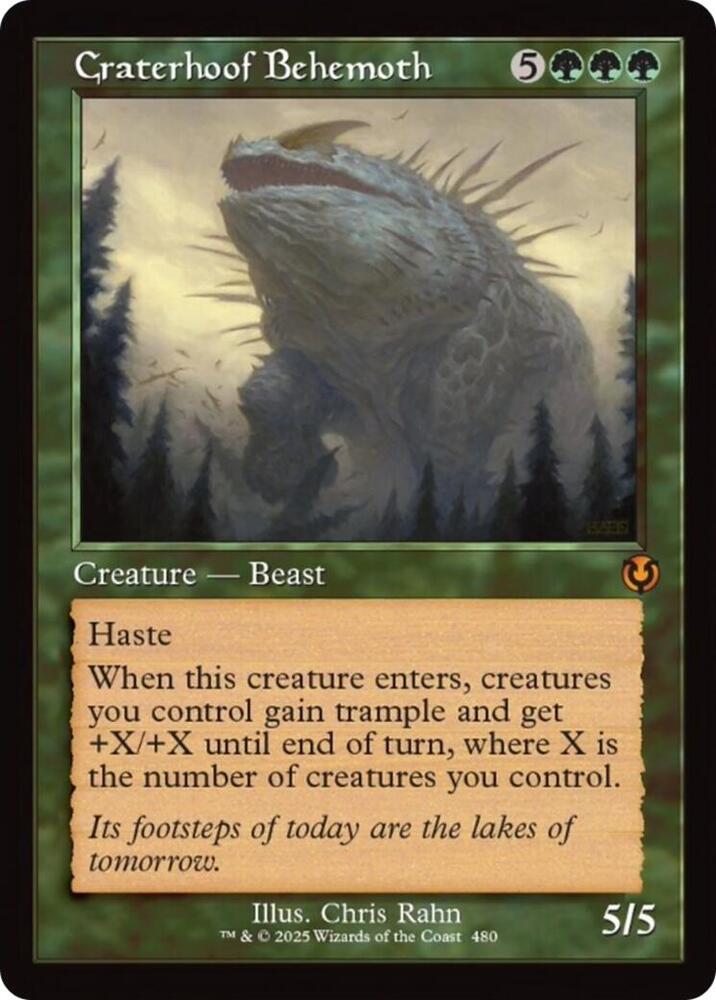 Craterhoof Behemoth (Retro Frame) (480) [Innistrad Remastered]