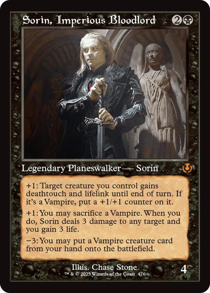 Sorin, Imperious Bloodlord (Retro Frame) (476) [Innistrad Remastered]