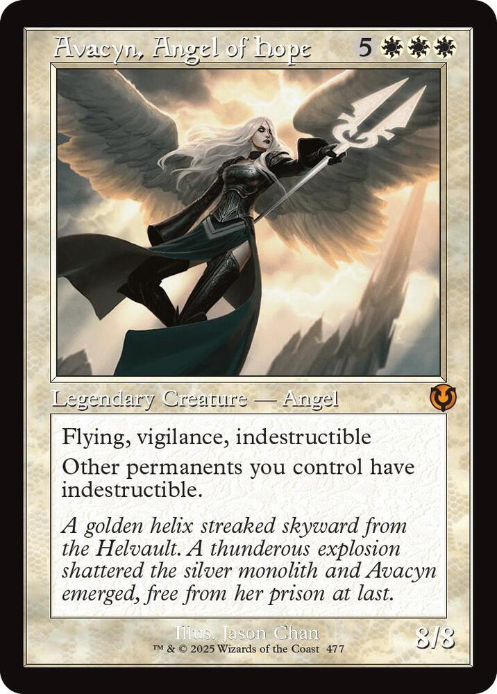 Avacyn, Angel of Hope (Retro Frame) (477) [Innistrad Remastered]