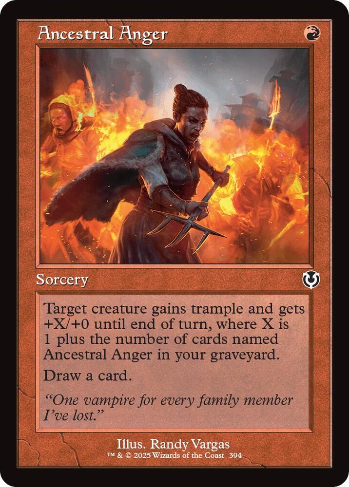 Ancestral Anger (Retro Frame) (394) [Innistrad Remastered]
