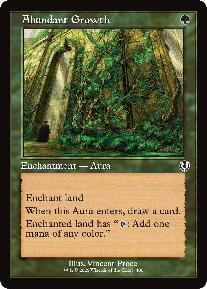 Abundant Growth (Retro Frame) (406) [Innistrad Remastered]