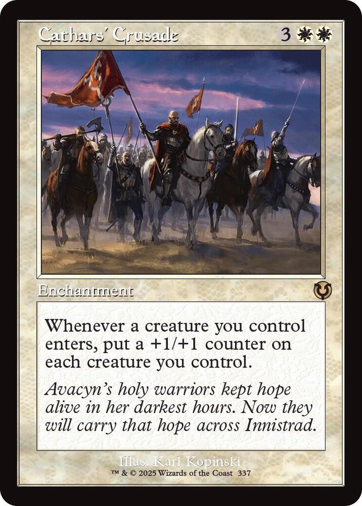 Cathars' Crusade (Retro Frame) (337) [Innistrad Remastered]