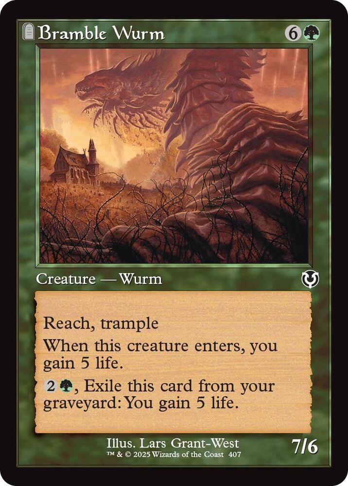 Bramble Wurm (Retro Frame) (407) [Innistrad Remastered]