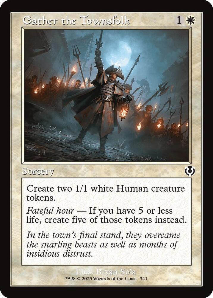 Gather the Townsfolk (Retro Frame) (341) [Innistrad Remastered]