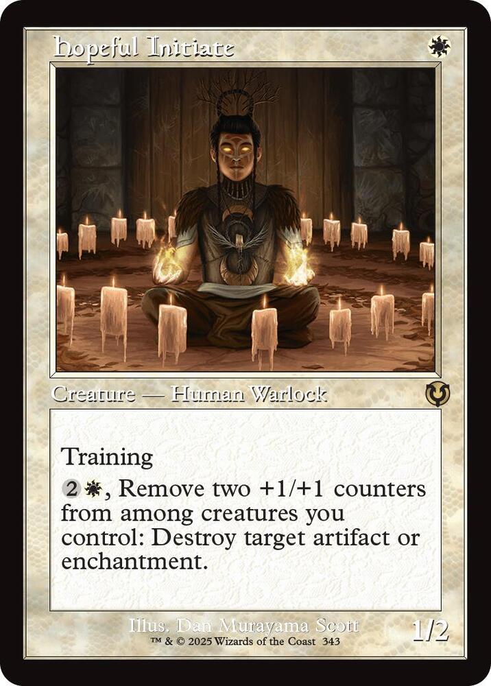 Hopeful Initiate (Retro Frame) (343) [Innistrad Remastered]