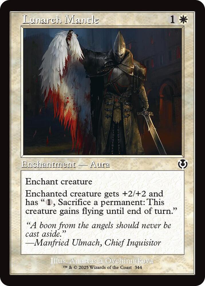 Lunarch Mantle (Retro Frame) (344) [Innistrad Remastered]
