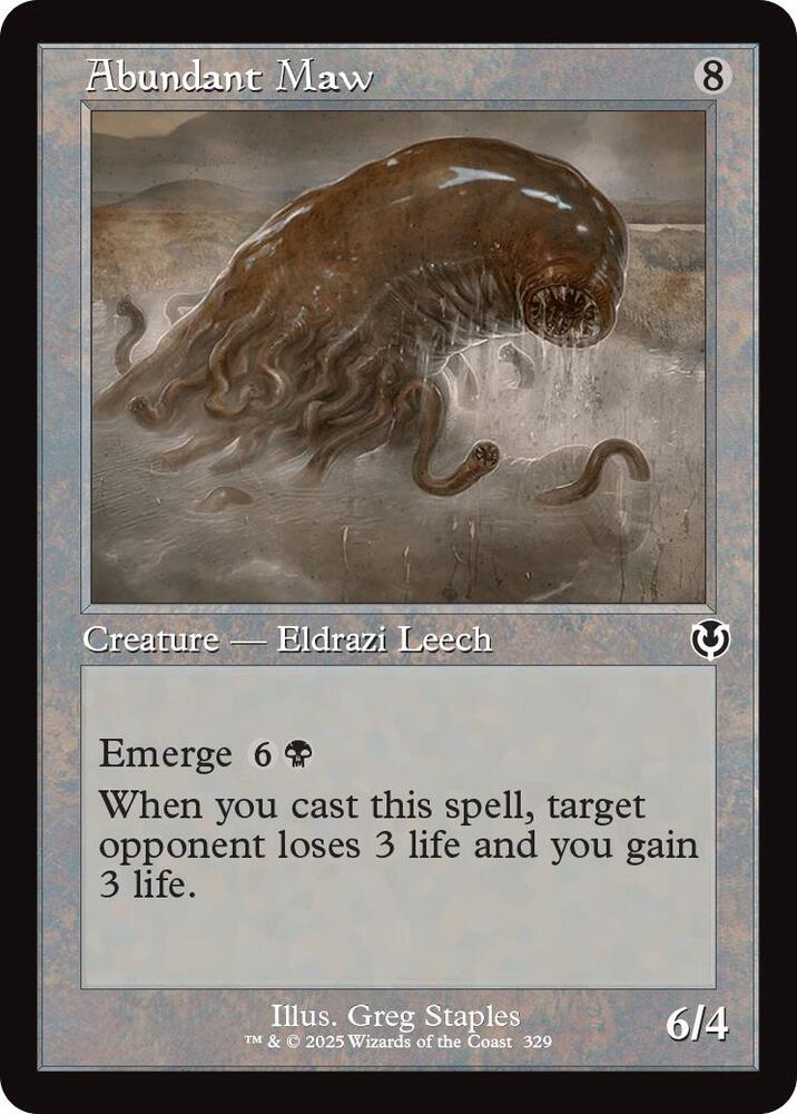 Abundant Maw (Retro Frame) (329) [Innistrad Remastered]