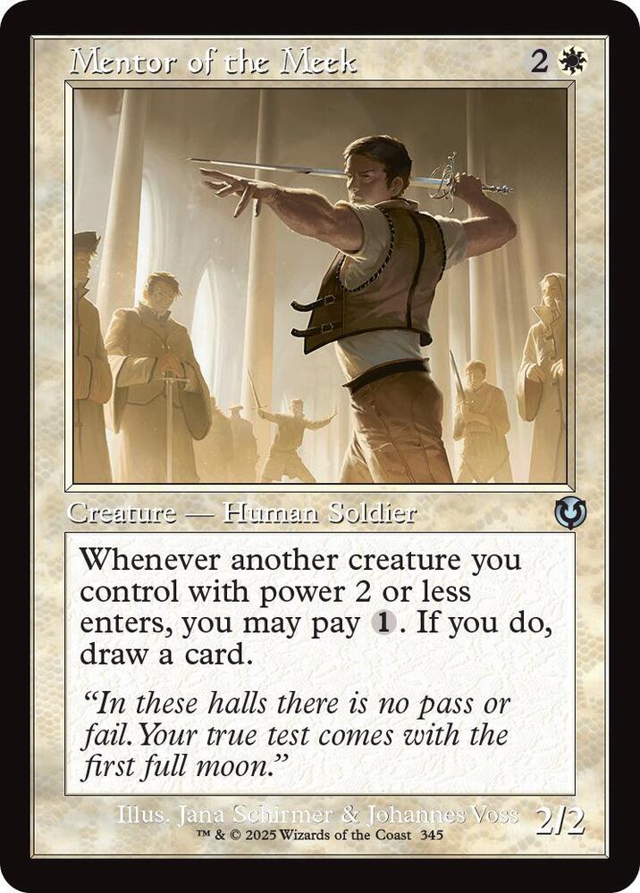 Mentor of the Meek (Retro Frame) (345) [Innistrad Remastered]