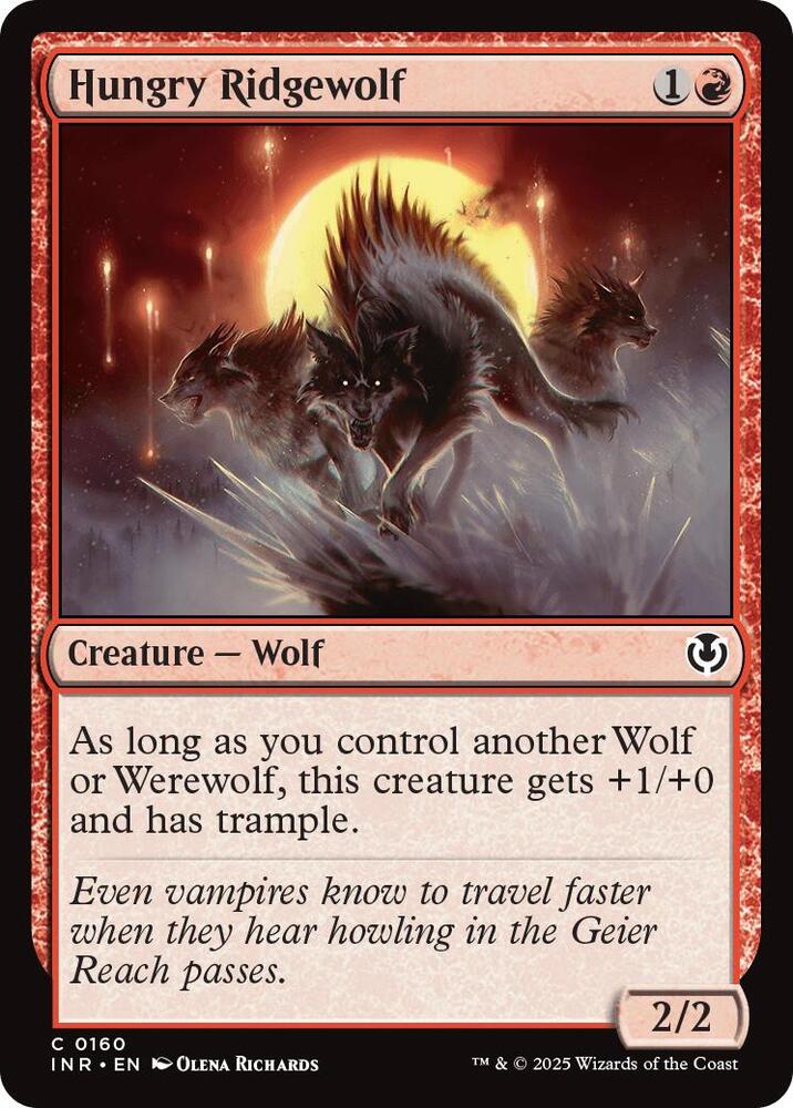 Hungry Ridgewolf (160) [Innistrad Remastered]