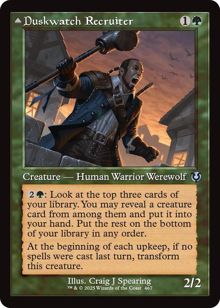 Duskwatch Recruiter (Retro Frame) (467) [Innistrad Remastered]