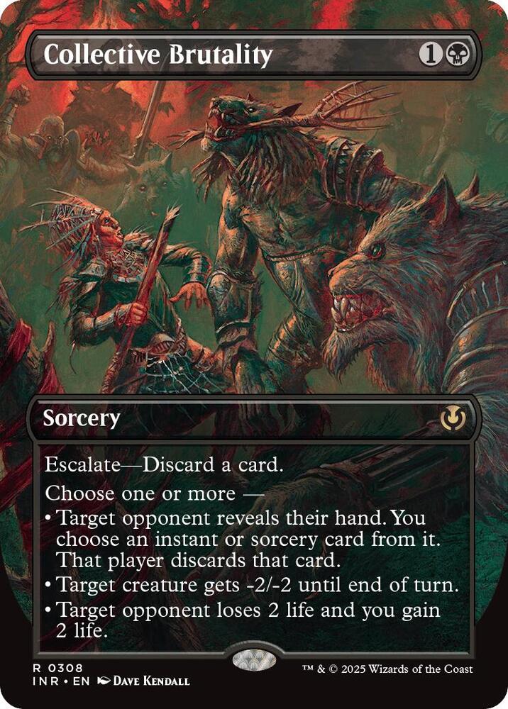Collective Brutality (Borderless) (308) [Innistrad Remastered]