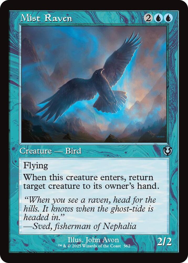 Mist Raven (Retro Frame) (362) [Innistrad Remastered]