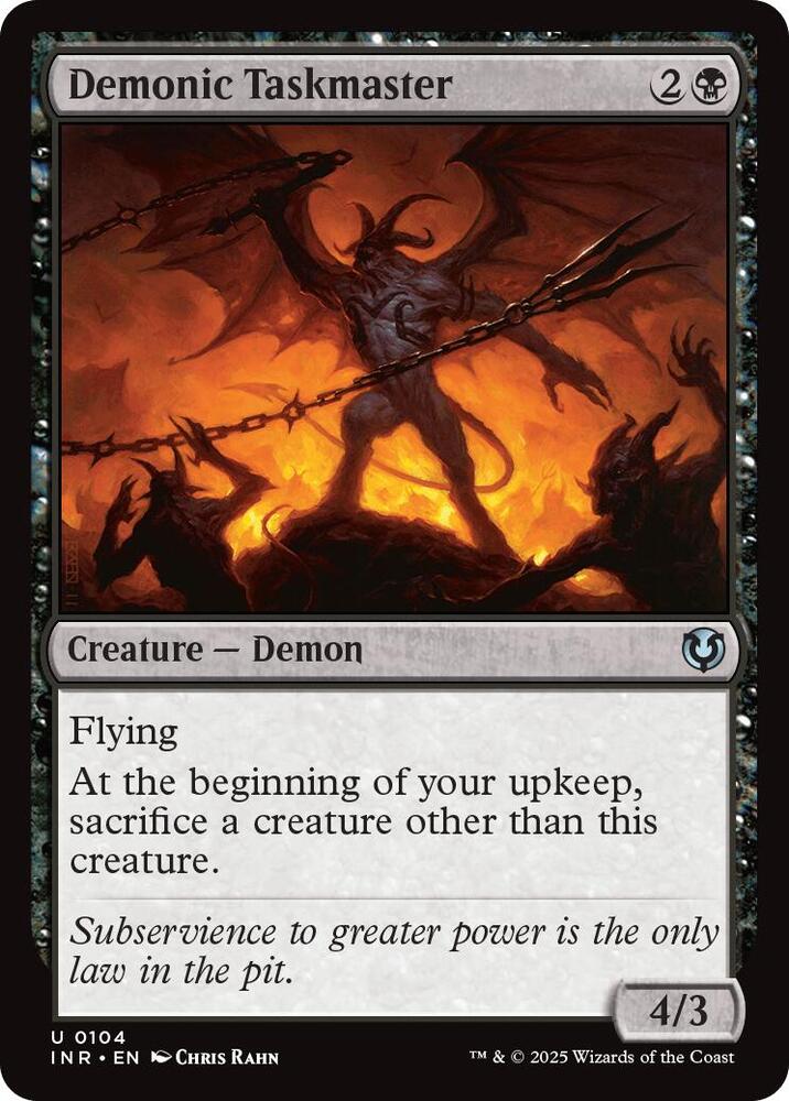 Demonic Taskmaster (104) [Innistrad Remastered]