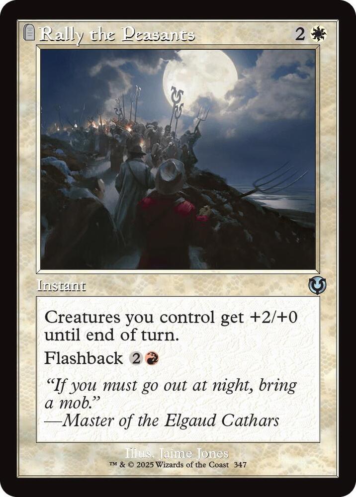 Rally the Peasants (Retro Frame) (347) [Innistrad Remastered]