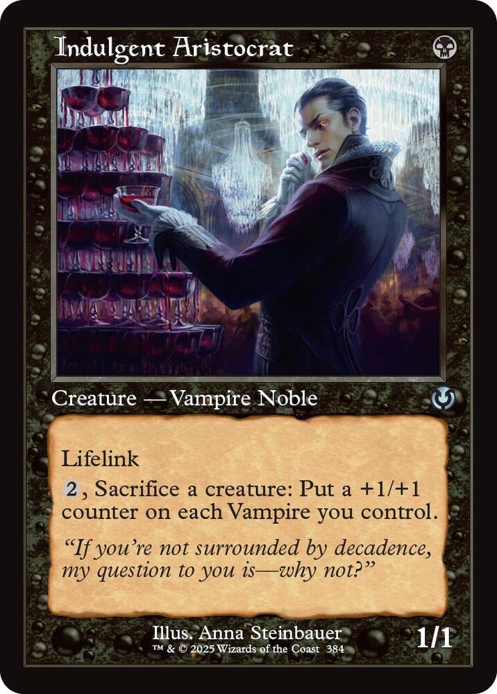 Indulgent Aristocrat (Retro Frame) (384) [Innistrad Remastered]