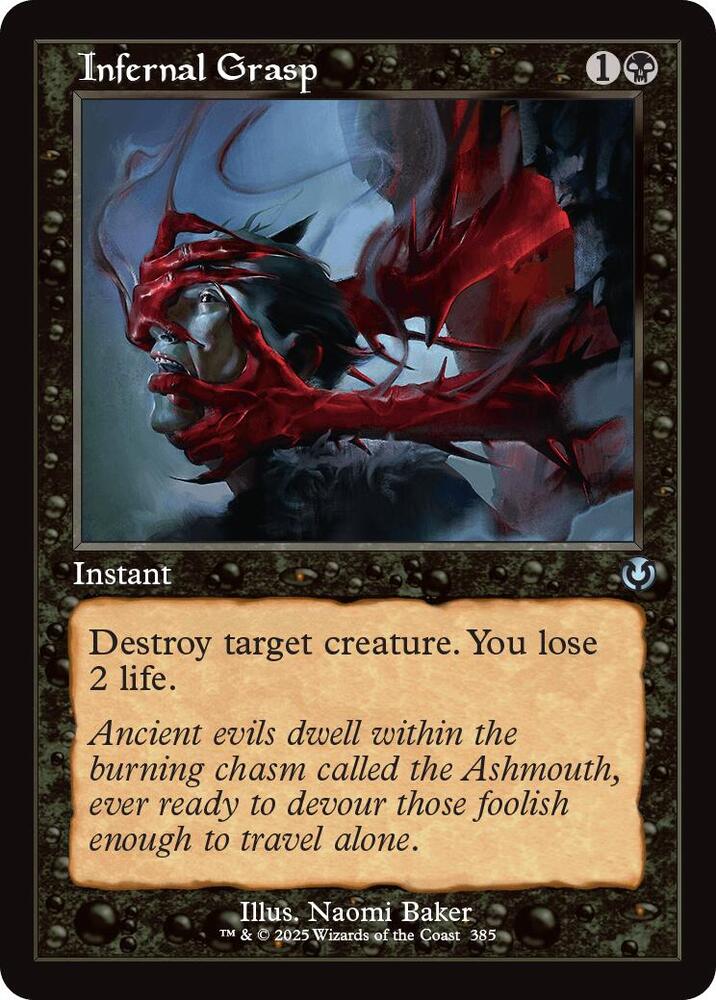 Infernal Grasp (Retro Frame) (385) [Innistrad Remastered]