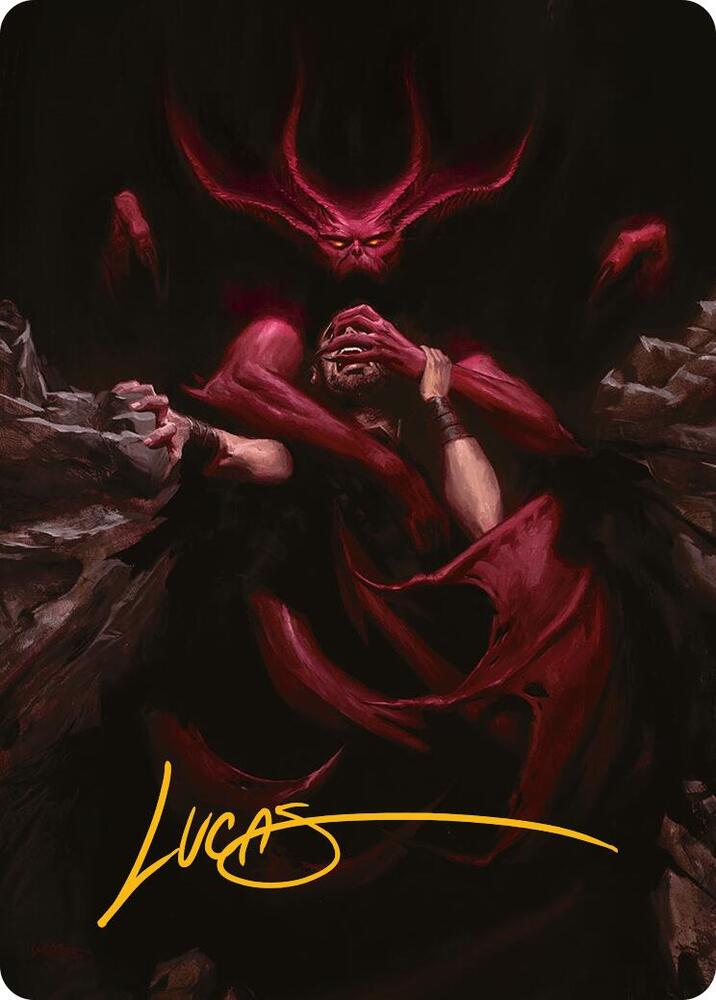 Infernal Grasp Art Card (Gold-Stamped Signature) (10) [Innistrad Remastered Art Series]