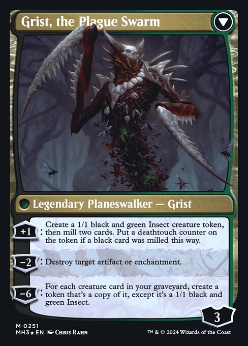 Grist, Voracious Larva (251) [Prerelease Cards] Reverse