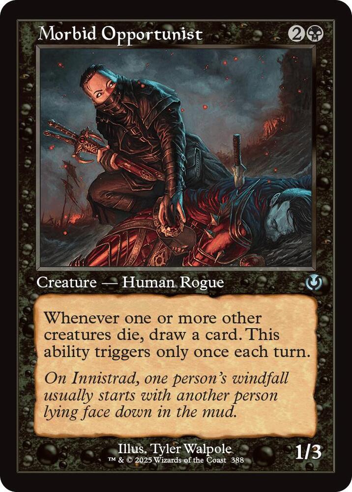 Morbid Opportunist (Retro Frame) (388) [Innistrad Remastered]