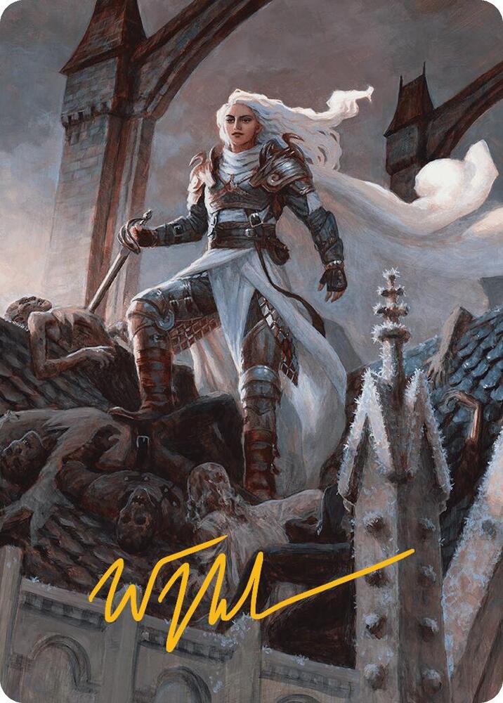 Thalia, Heretic Cathar Art Card (Gold-Stamped Signature) (2) [Innistrad Remastered Art Series]