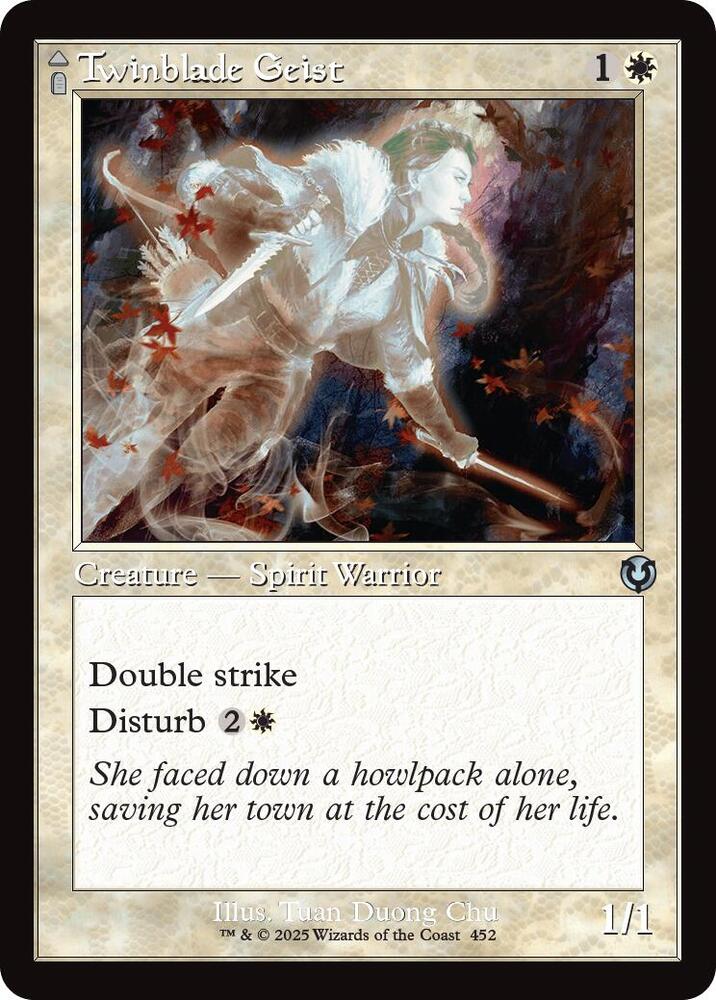Twinblade Geist (Retro Frame) (452) [Innistrad Remastered]
