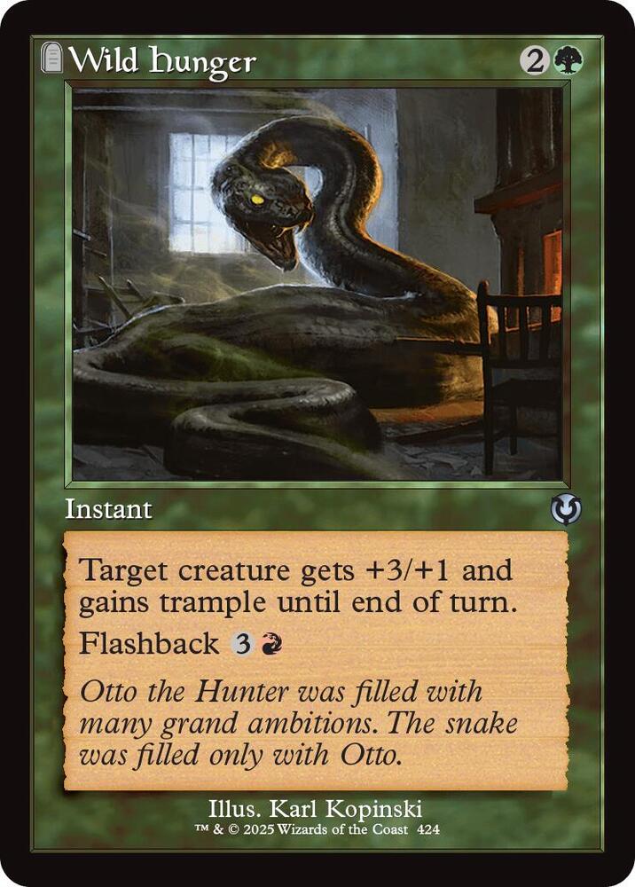 Wild Hunger (Retro Frame) (424) [Innistrad Remastered]