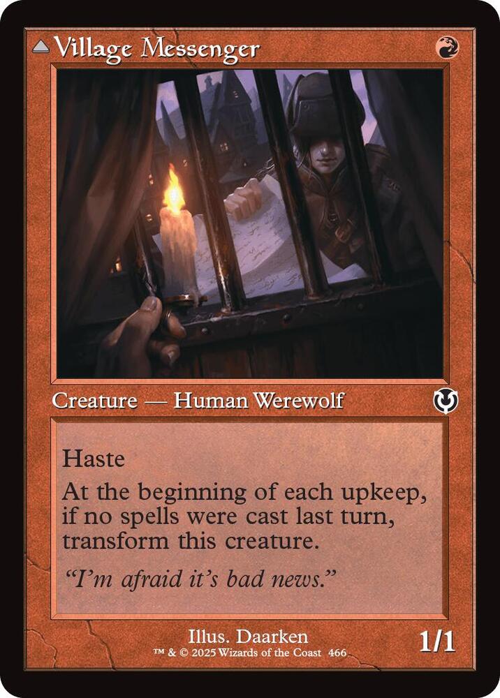 Village Messenger (Retro Frame) (466) [Innistrad Remastered]