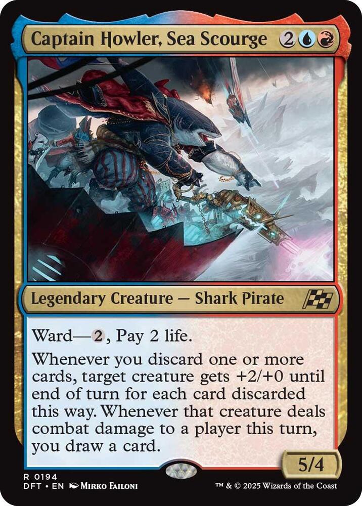 Captain Howler, Sea Scourge (194) [Aetherdrift]