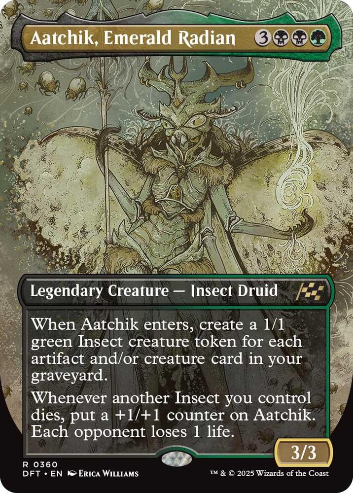 Aatchik, Emerald Radian (Borderless) (360) [Aetherdrift]