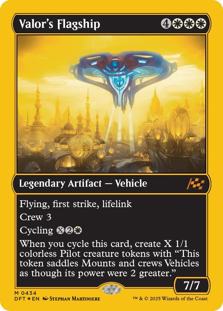 Valor's Flagship (First-Place Foil) (434) [Aetherdrift]