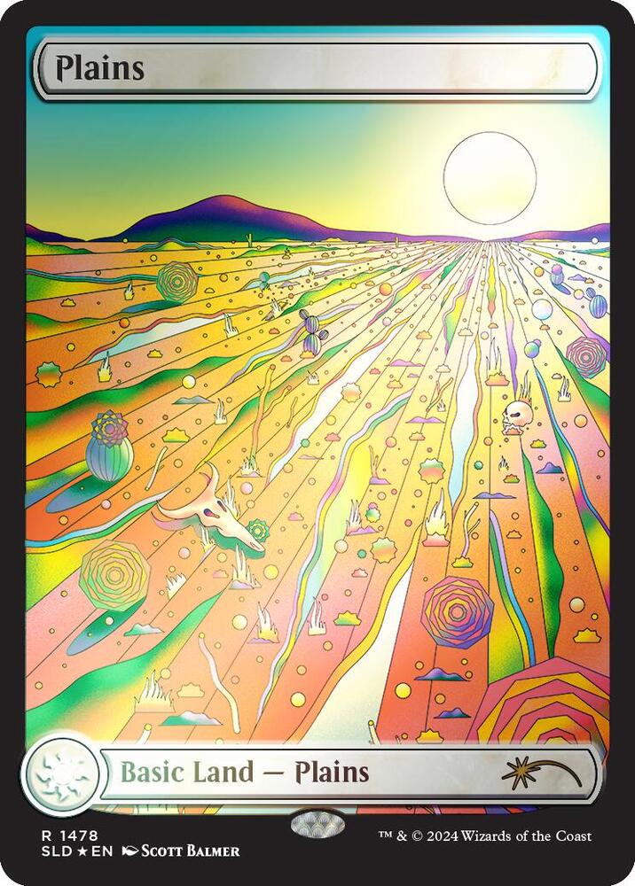 Plains (1478) (Rainbow Foil) [Secret Lair Drop]