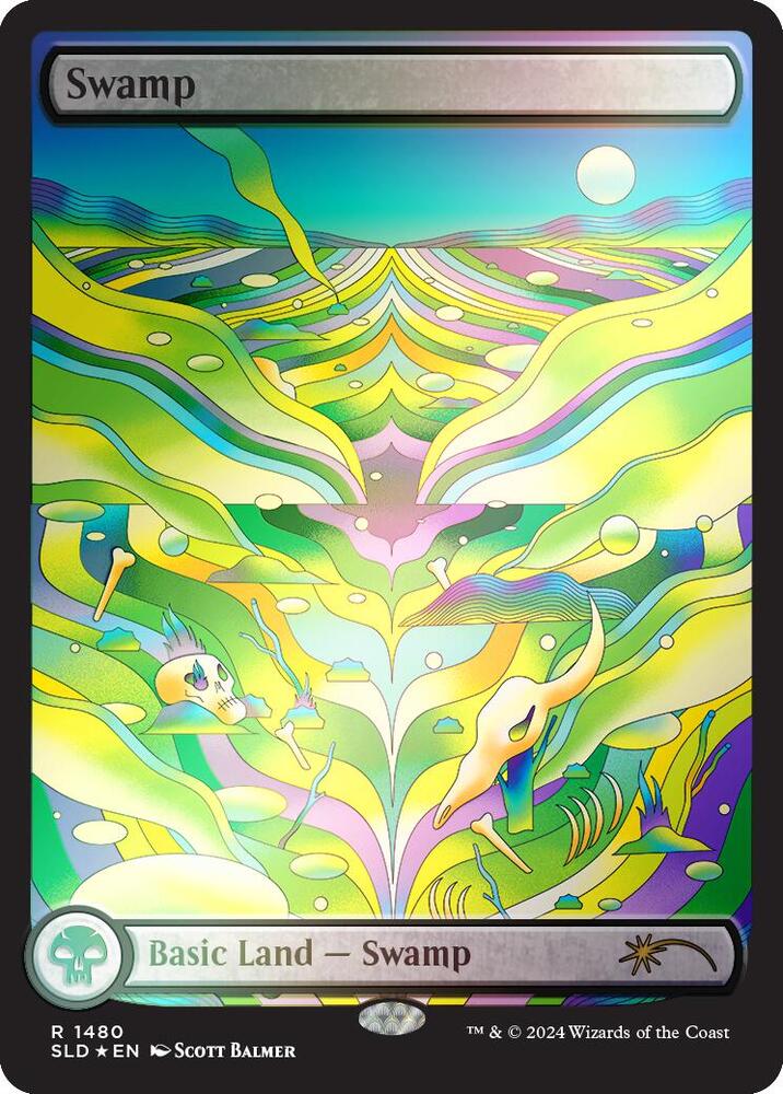 Swamp (1480) (Rainbow Foil) [Secret Lair Drop]