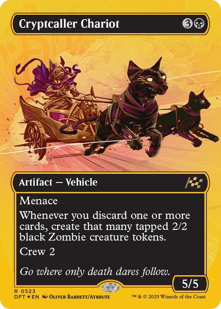 Cryptcaller Chariot (Borderless) (First-Place Foil) (523) [Aetherdrift]