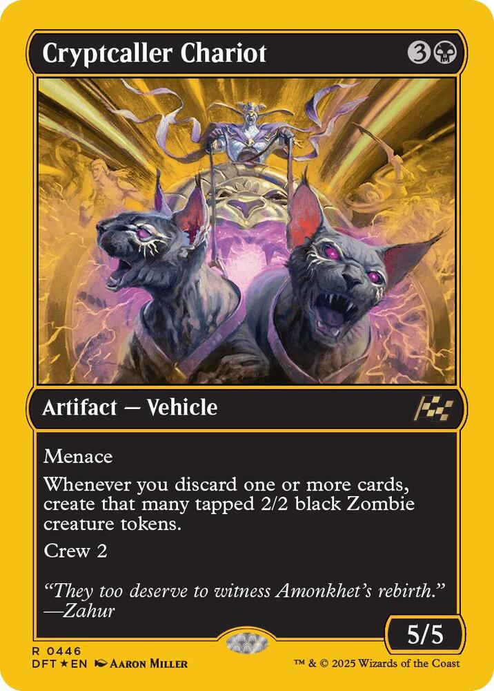 Cryptcaller Chariot (First-Place Foil) (446) [Aetherdrift]