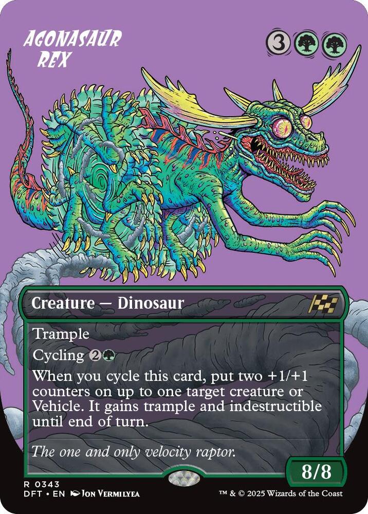 Agonasaur Rex (Borderless) (343) [Aetherdrift]