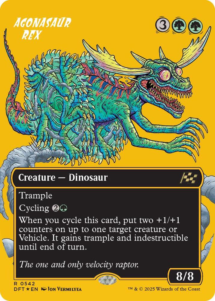 Agonasaur Rex (Borderless) (First-Place Foil) (542) [Aetherdrift]