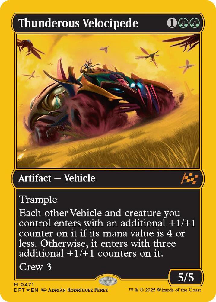 Thunderous Velocipede (First-Place Foil) (471) [Aetherdrift]