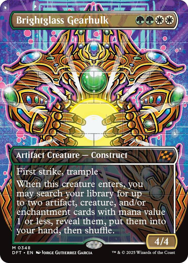Brightglass Gearhulk (Borderless) (348) [Aetherdrift]