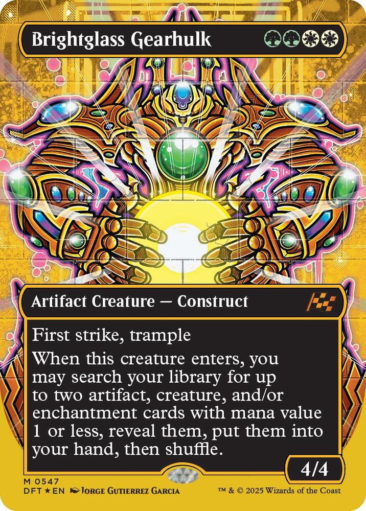 Brightglass Gearhulk (Borderless) (First-Place Foil) (547) [Aetherdrift]