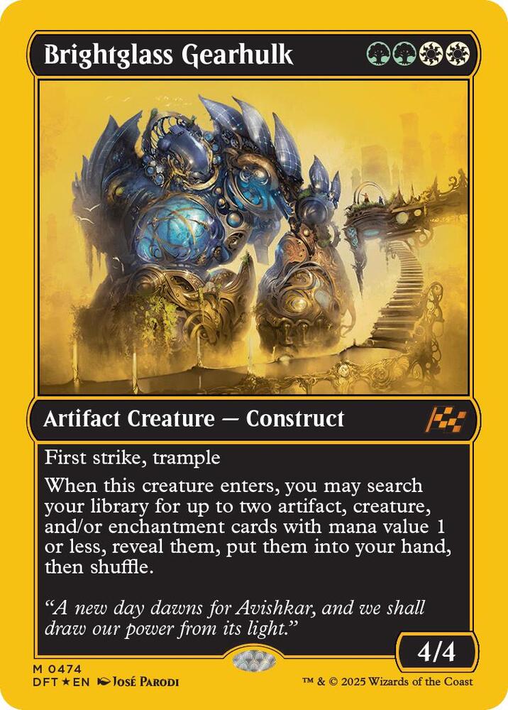Brightglass Gearhulk (First-Place Foil) (474) [Aetherdrift]