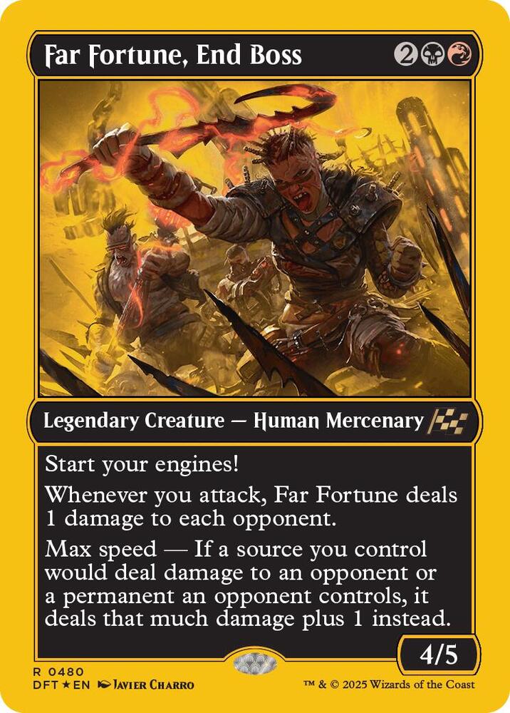 Far Fortune, End Boss (First-Place Foil) (480) [Aetherdrift]